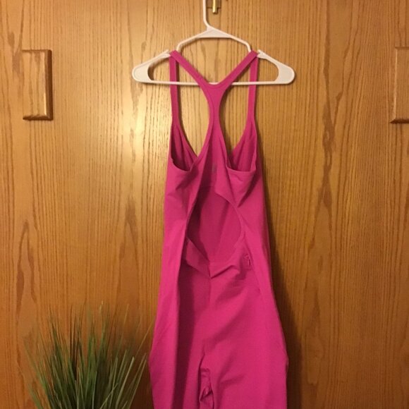 NWOT Free People Magenta Lets Bounce Onesie One Piece Jumpsuit- size EXTRA LARGE - Picture 4 of 5
